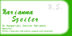 marianna szeiler business card